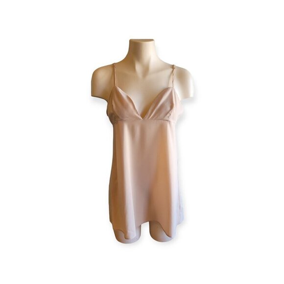 For Love and Lemons Nude Adjustable Strap Mini Slip Dress Medium Balletcore - Picture 2 of 8